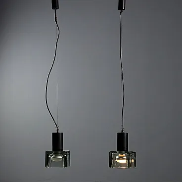 Pair of ceiling lamps, 1960s