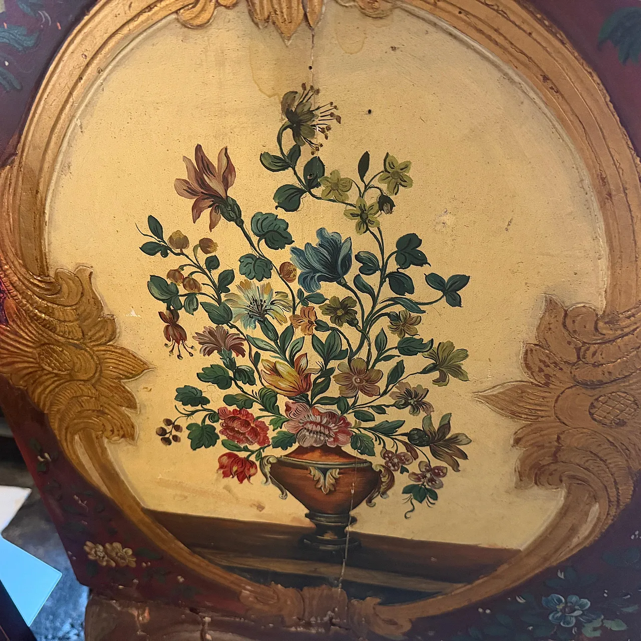 Comò veneziano Luigi XV in legno laccato, '700 7