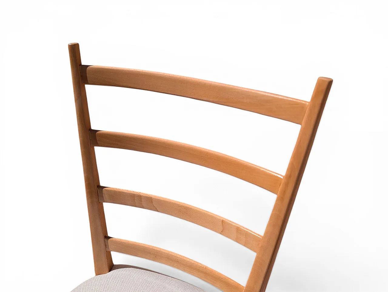 6 chairs entirely restored in maple wood, 1950s 6