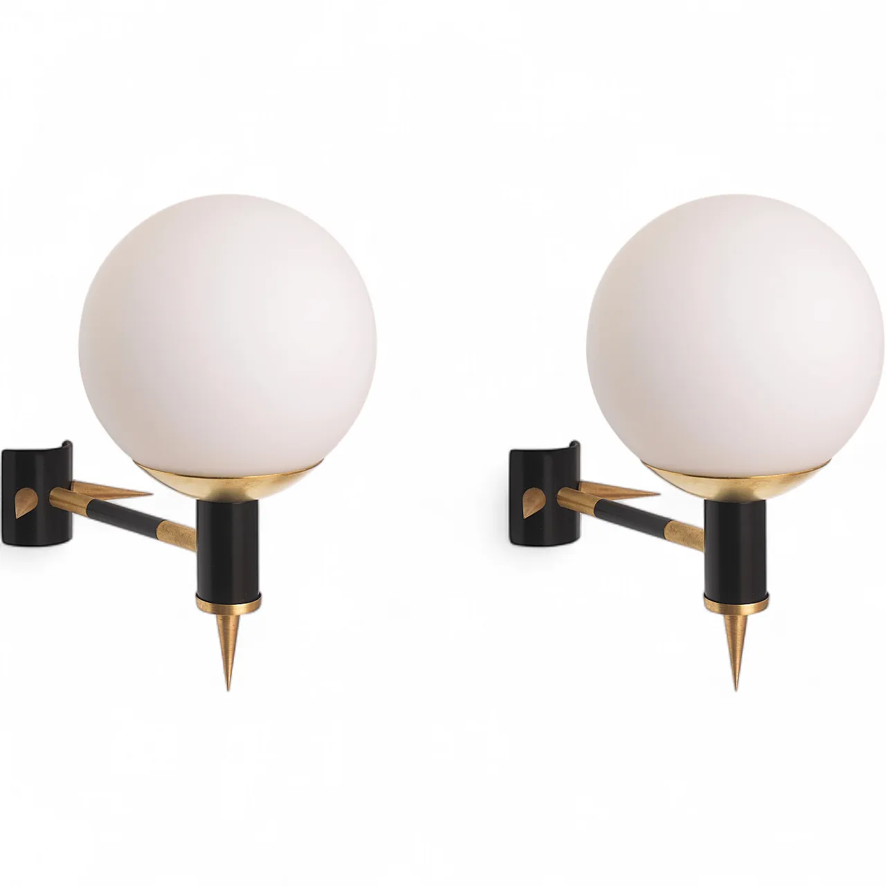 Pair of Maison Arlus Manner Wall Lights, 70s 20