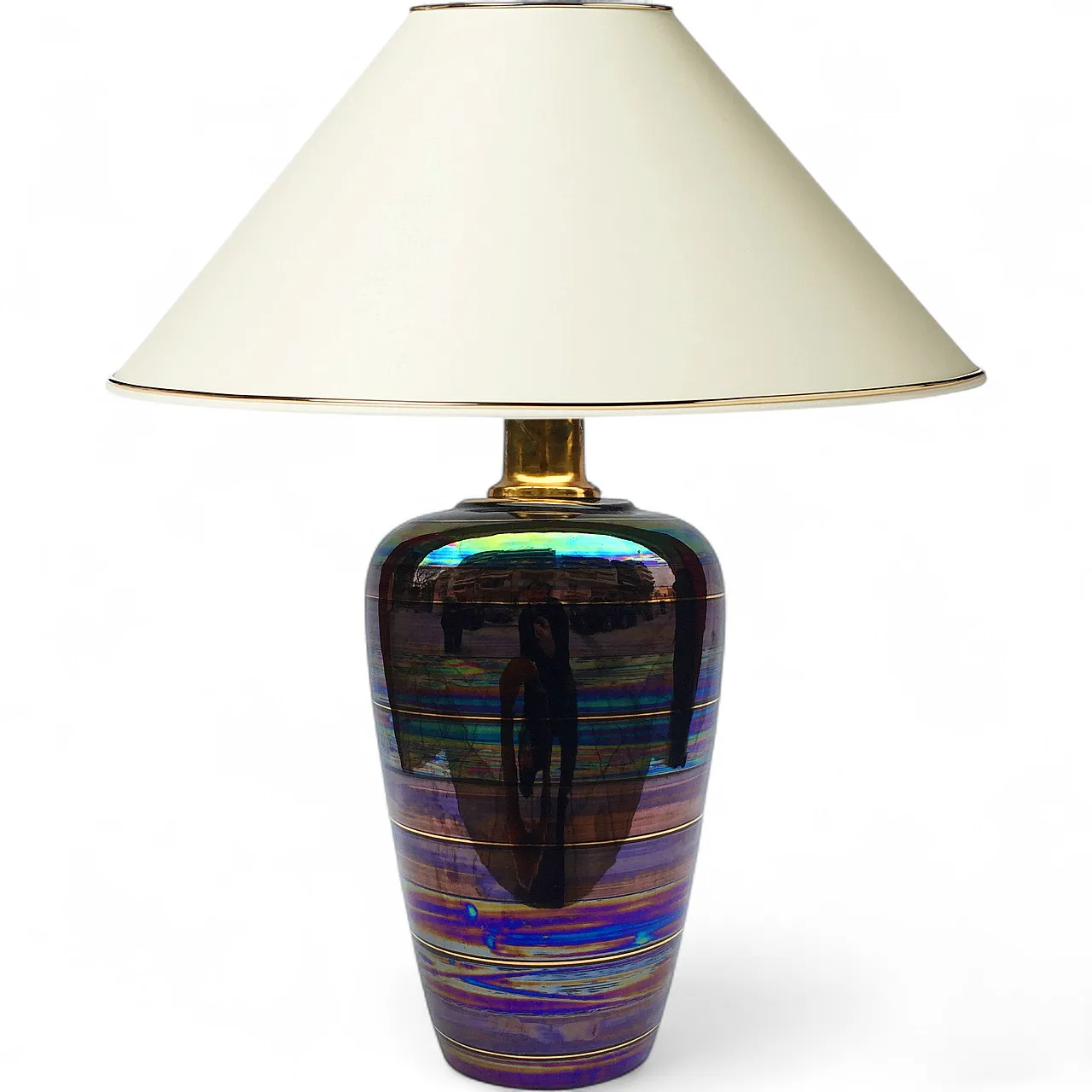 Iridescent ceramic table lamp 7
