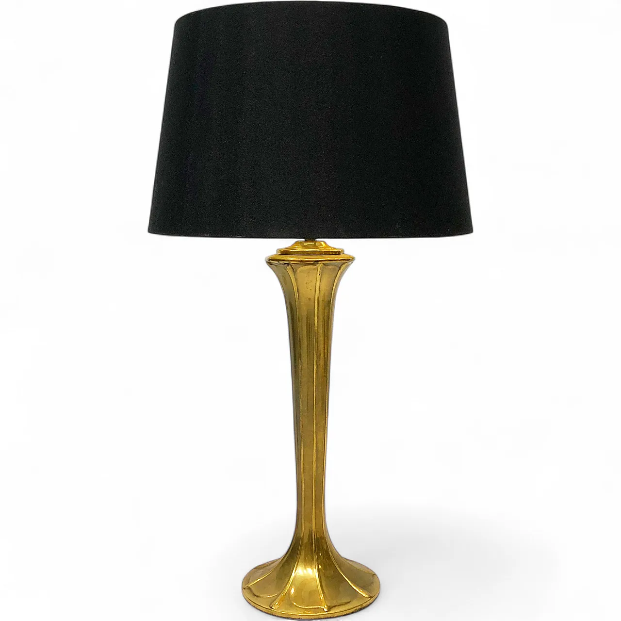 Brass Art Nouveau Style Table Lamp, 70s 10