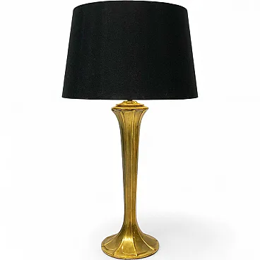 Brass Art Nouveau Style Table Lamp, 70s