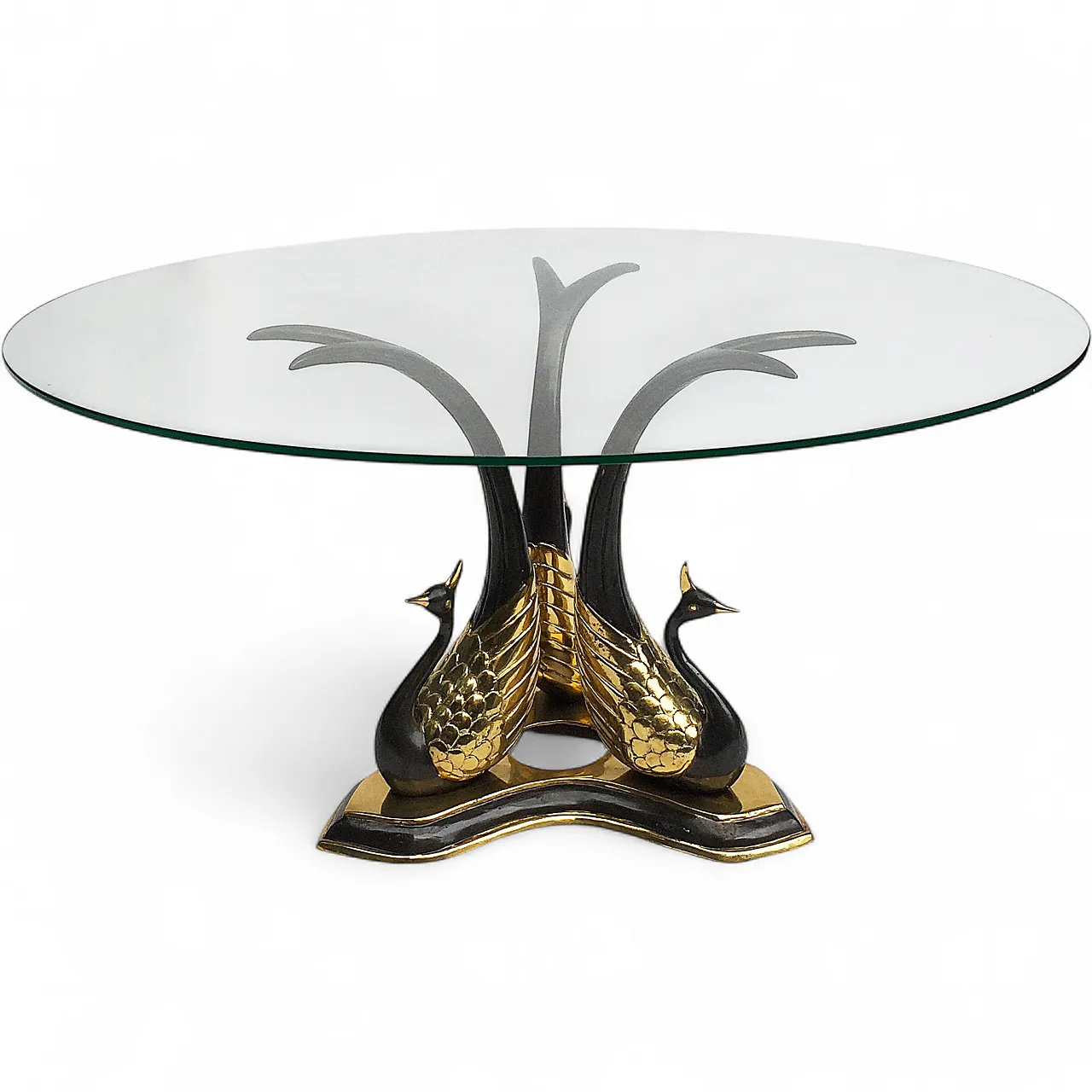 Brass Peacock Side Or Coffee Table 14