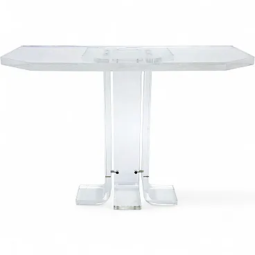 Lucite Console Table, 1970s