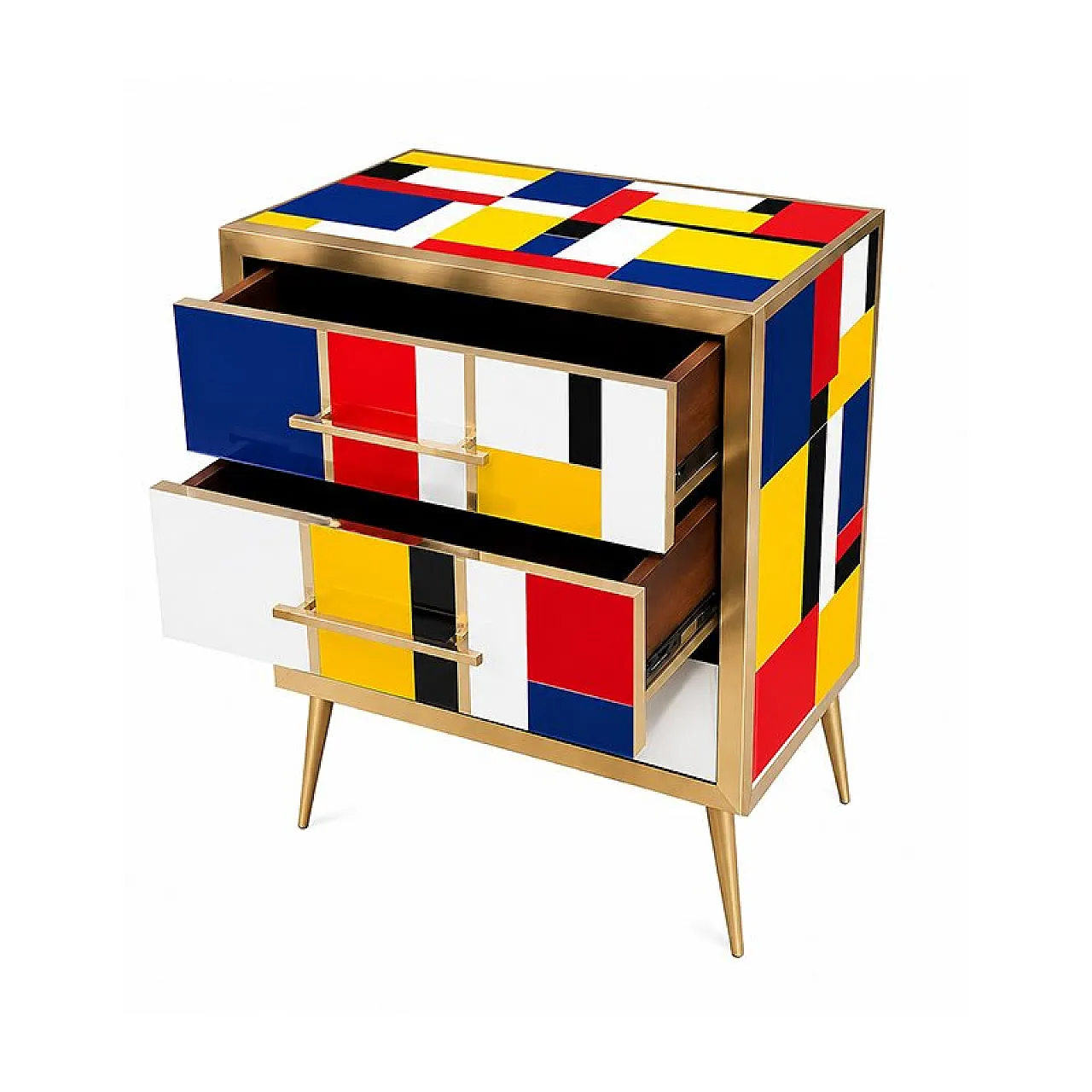 Chest of drawers with 3 drawers, 1980s 4
