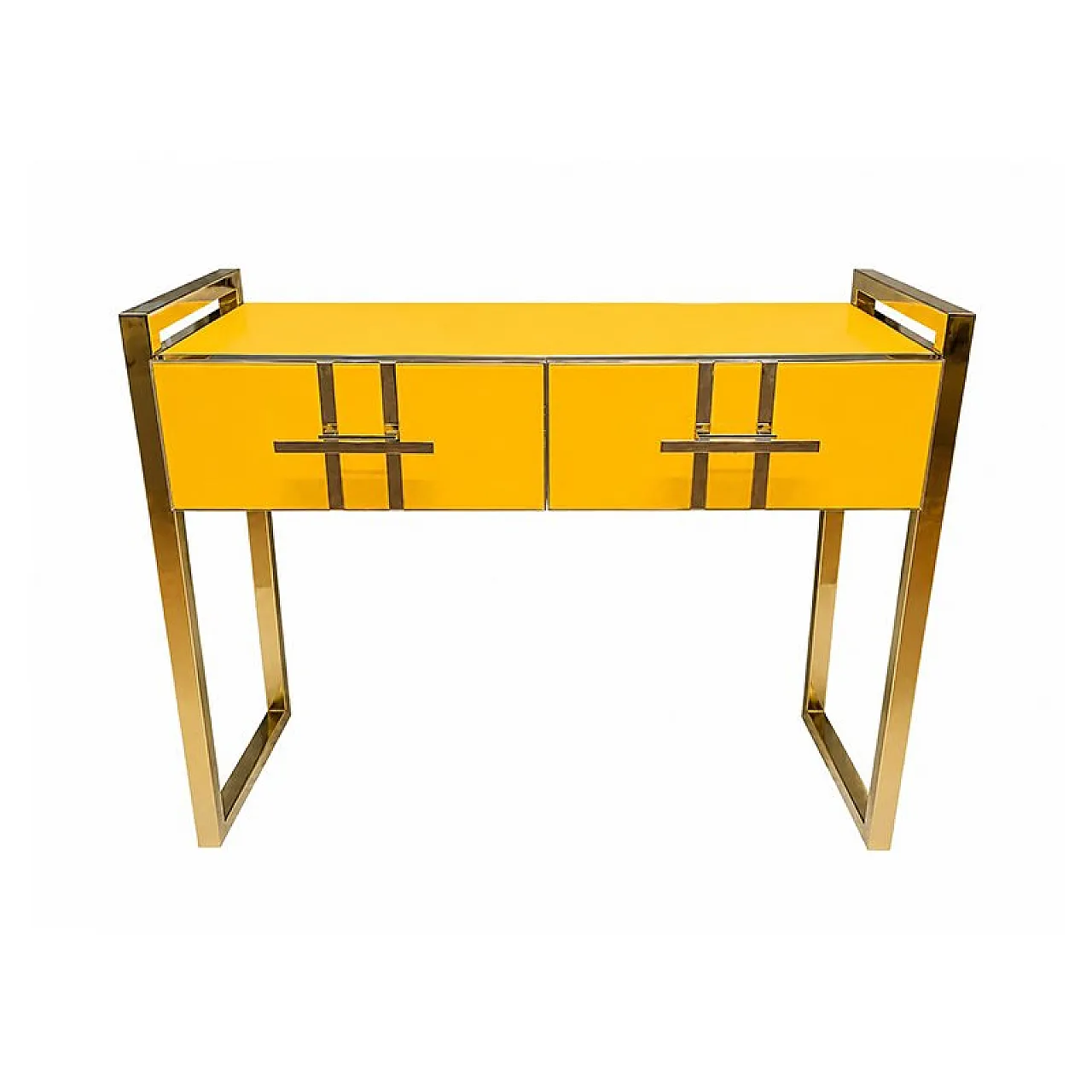 Yellow glass console 2