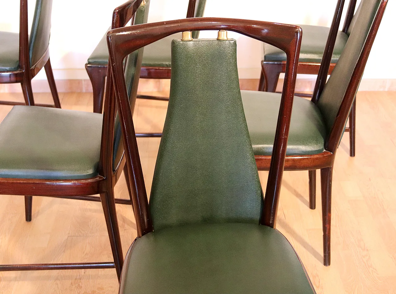 6 mid-century chairs by Osvaldo Borsani, Atelier Borsani Varedo, 1950s 12