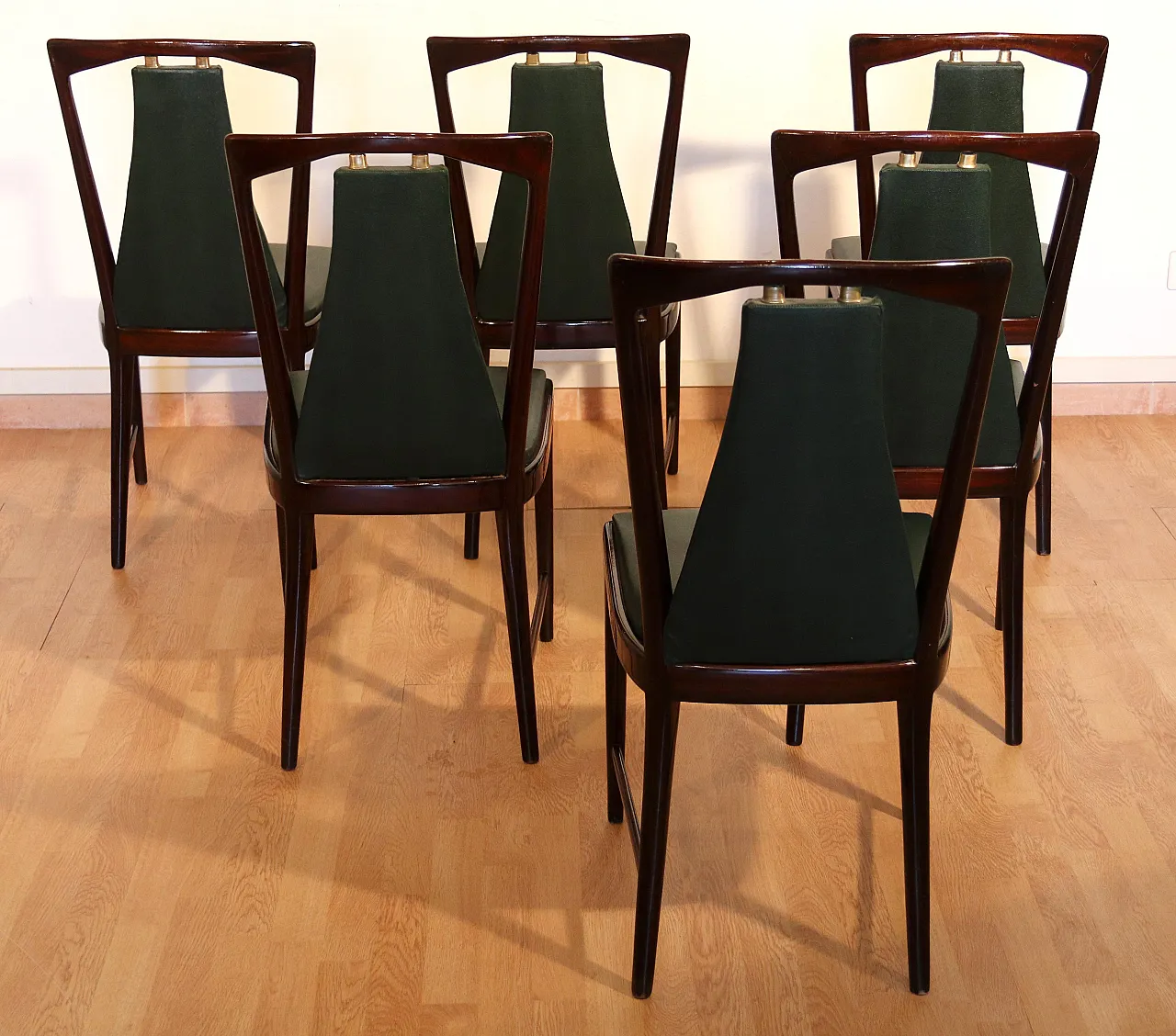 6 Mid-Century chairs by O.Borsani, Atelier Borsani Varedo,20th century 9