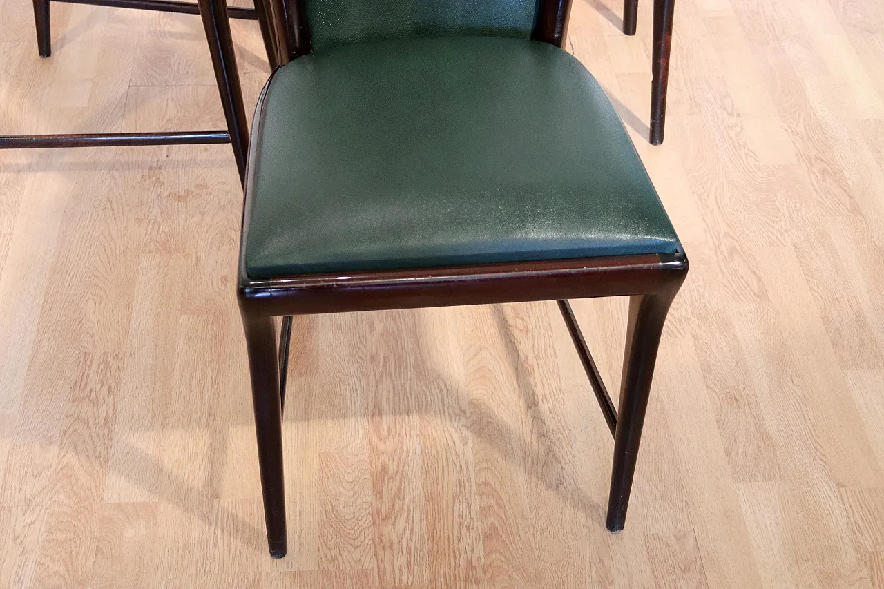 6 Mid-Century chairs by O.Borsani, Atelier Borsani Varedo,20th century 11