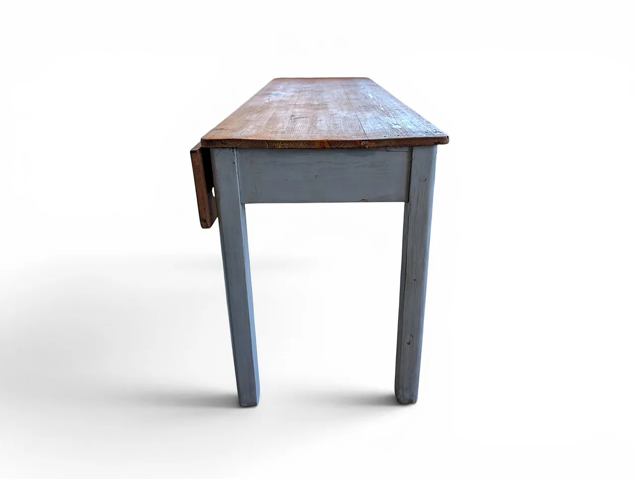 Fully restored extendable table in fir wood, 1960s 2