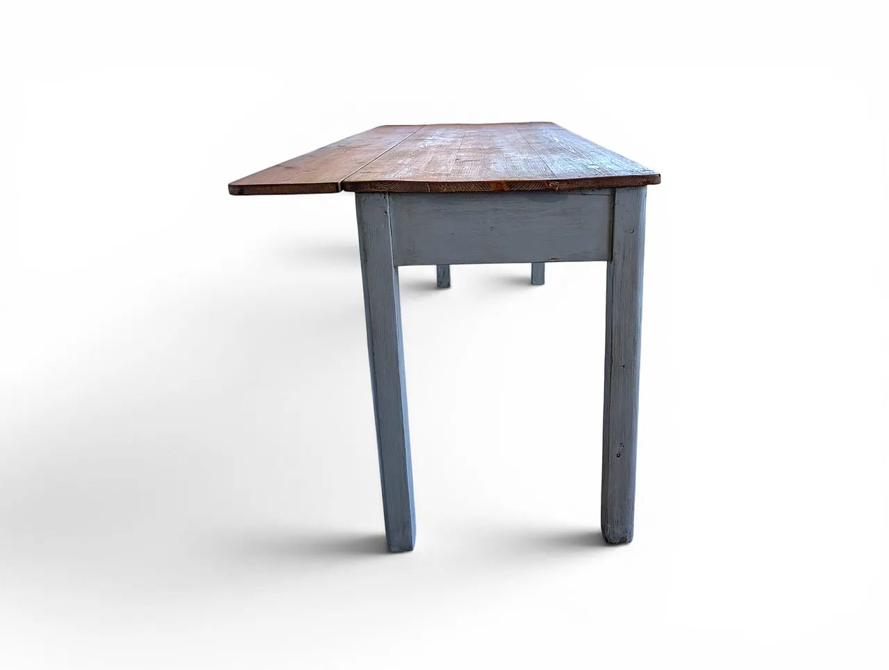 Fully restored extendable table in fir wood, 1960s 3