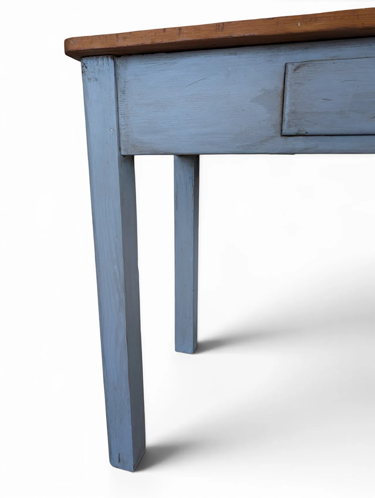 Fully restored extendable table in fir wood, 1960s 9