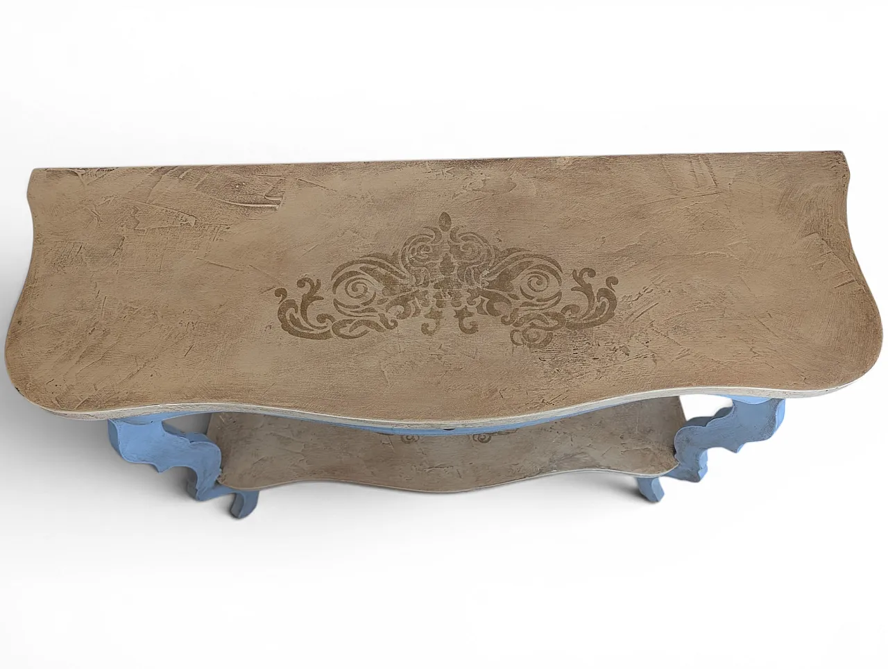 Completely restored beech wood console, 1960s 5