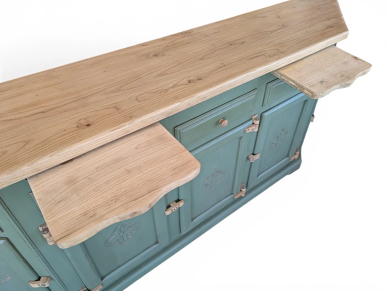 Fully restored chestnut wood cabinet, 1980s 4