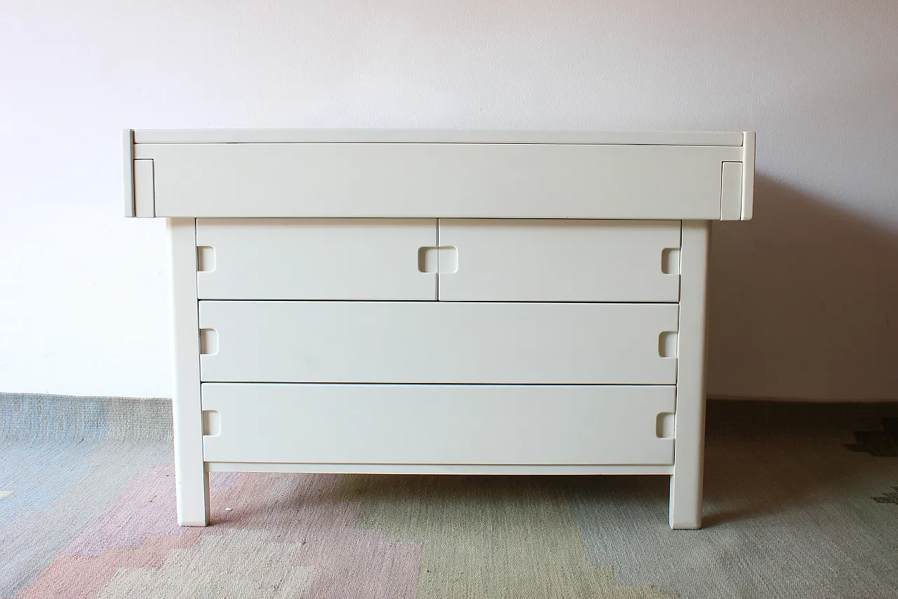 Cassettone serie Unending design Ernesto Radaelli per Saporiti, 70s 1