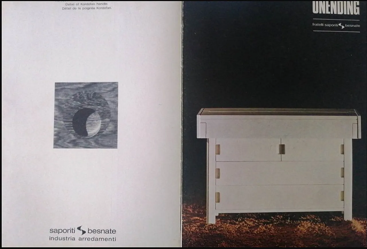Cassettone serie Unending design Ernesto Radaelli per Saporiti, 70s 7
