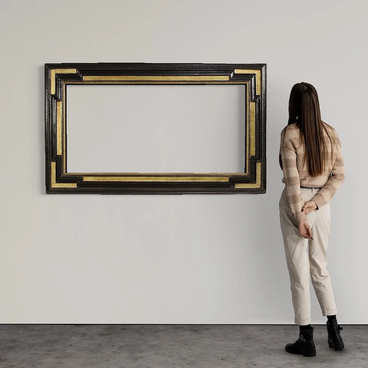 French gilt wood frame from the 20th century 2