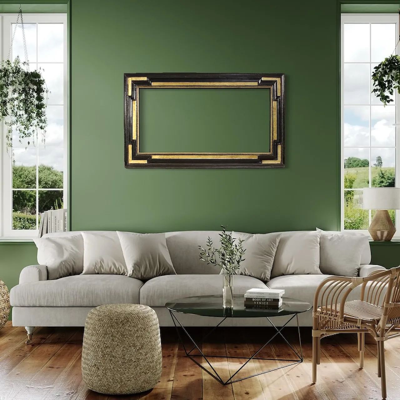 French gilt wood frame from the 20th century 13