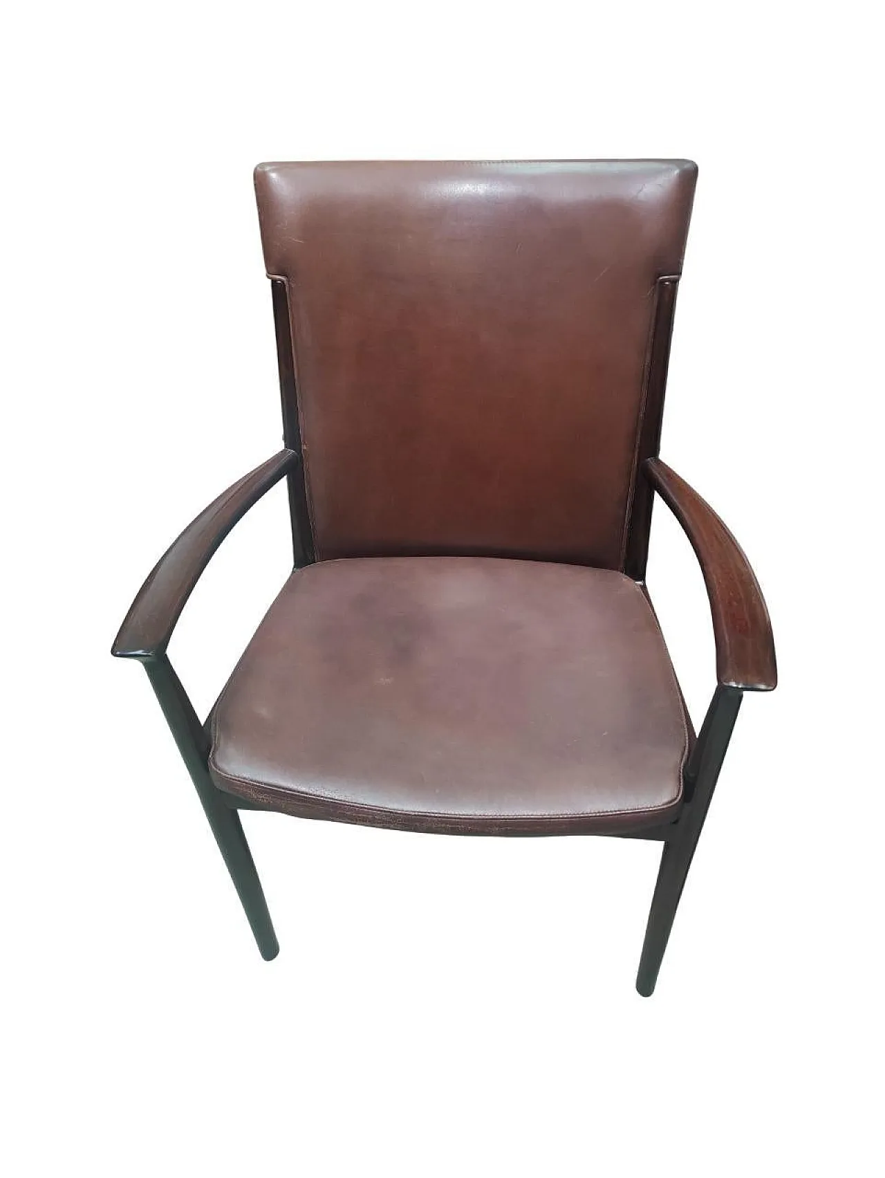Set of 4 chairs by Kai Lyngfeldt Larsen for Soren Wiladsen, Denmark, 1960s 5