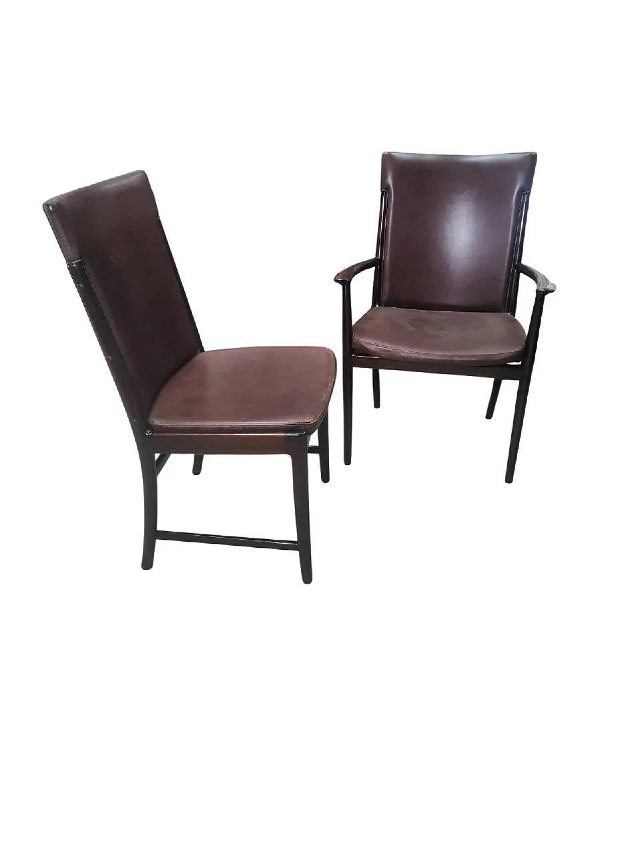 Set of 4 chairs by Kai Lyngfeldt Larsen for Soren Wiladsen, Denmark, 1960s 13