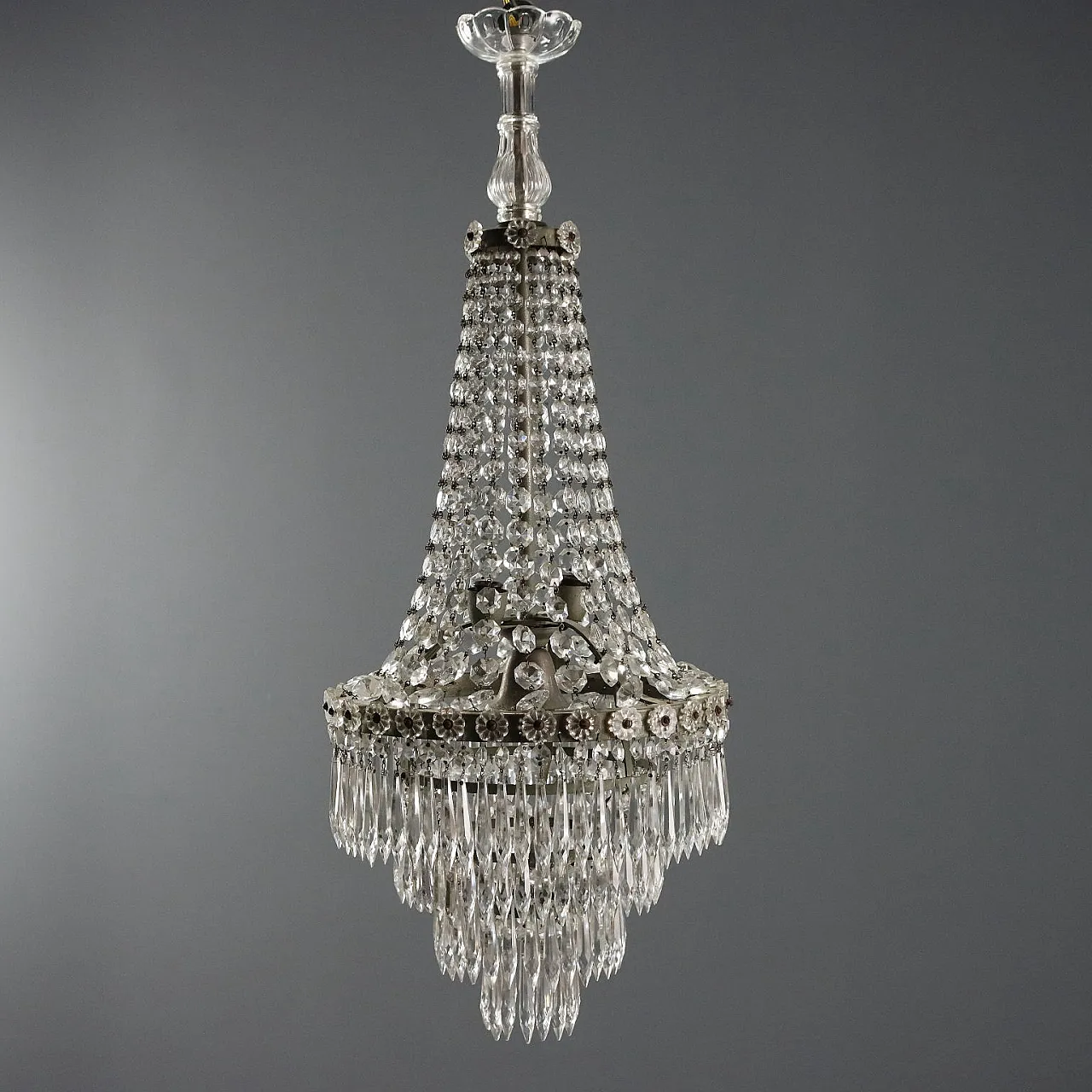 Hot air balloon chandelier, late 19th century 3