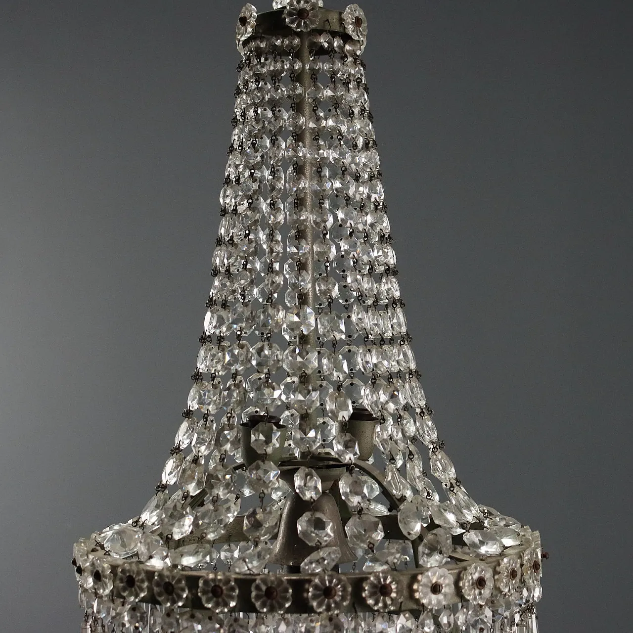 Hot air balloon chandelier, late 19th century 4