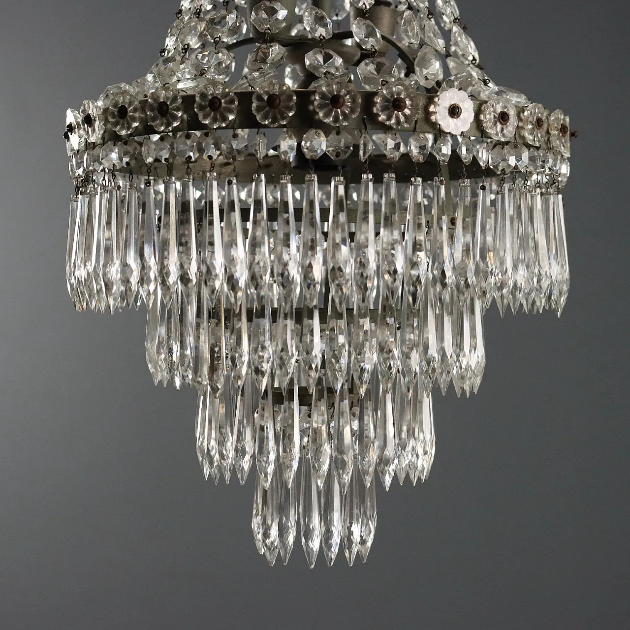 Hot air balloon chandelier, late 19th century 5