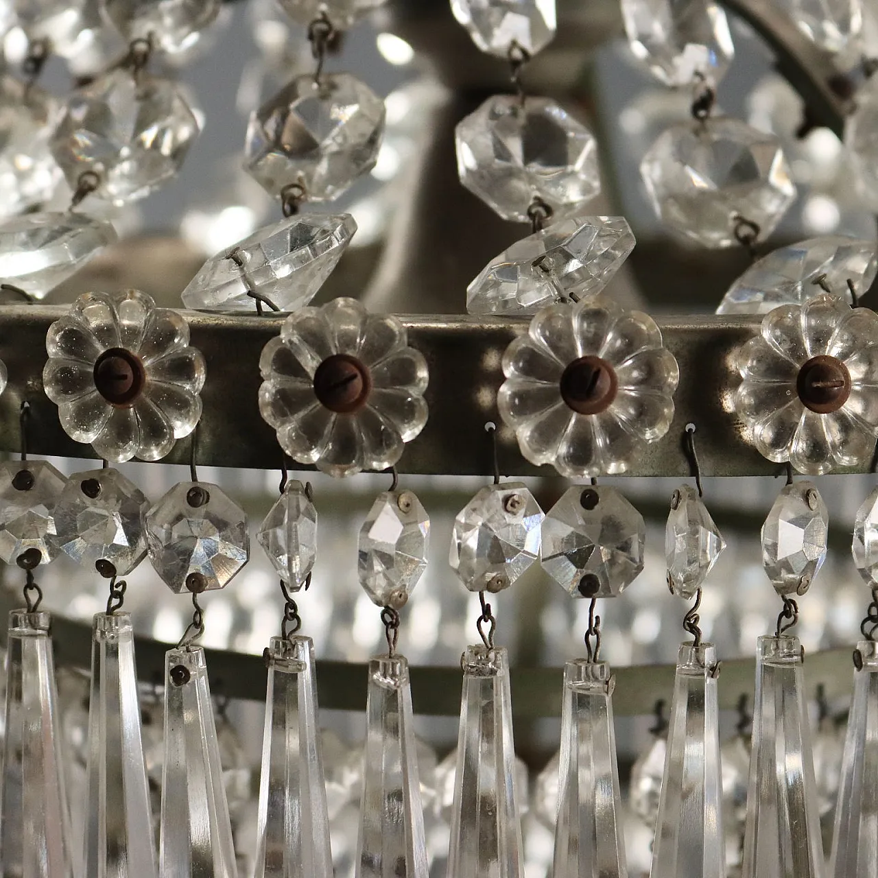 Hot air balloon chandelier, late 19th century 6
