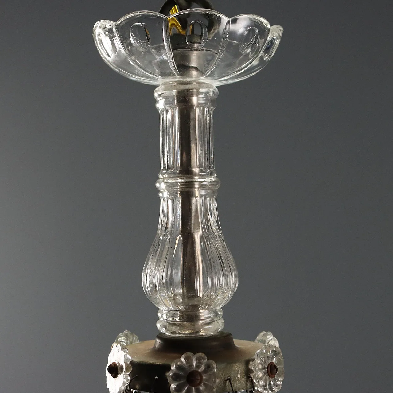 Hot air balloon chandelier, late 19th century 7