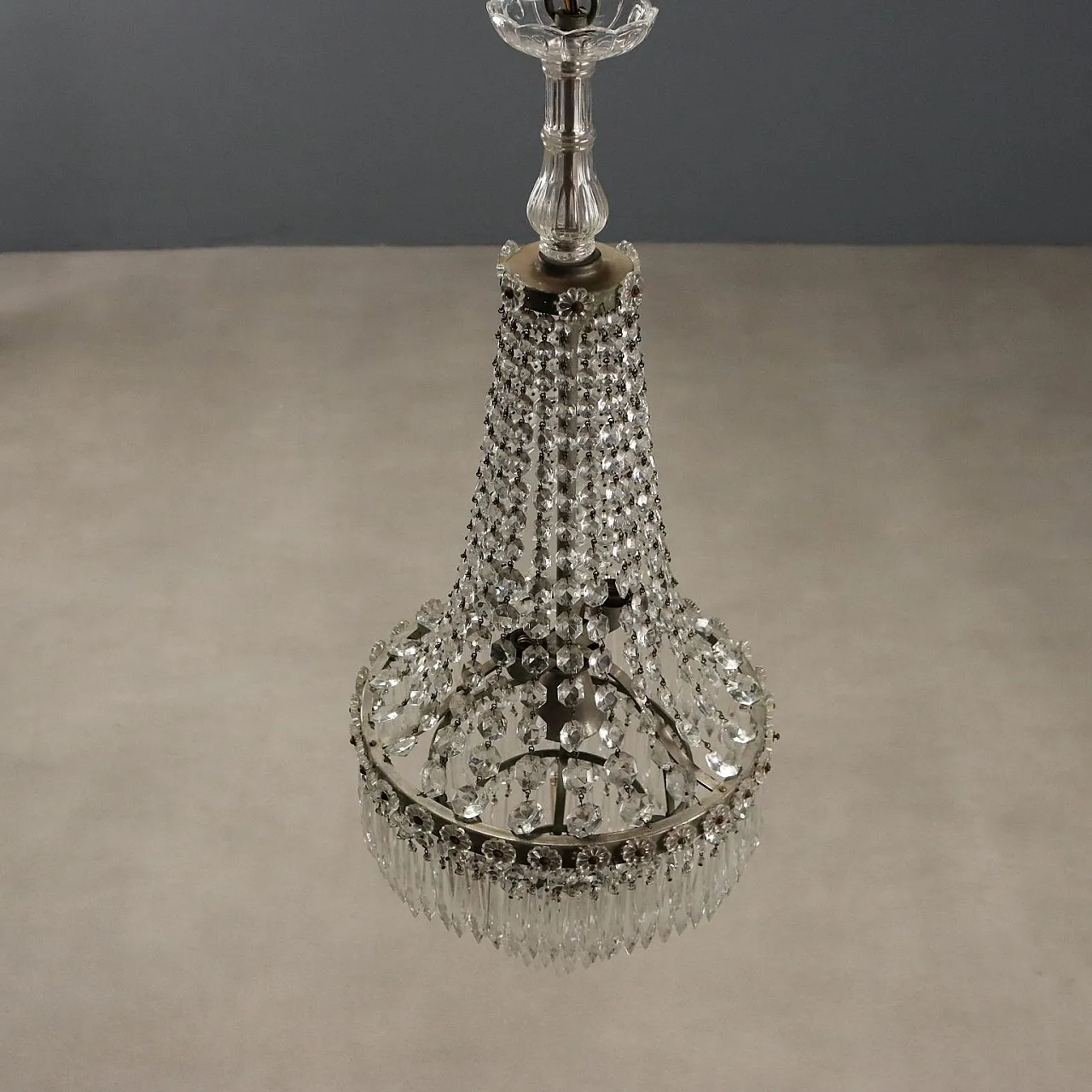 Hot air balloon chandelier, late 19th century 8