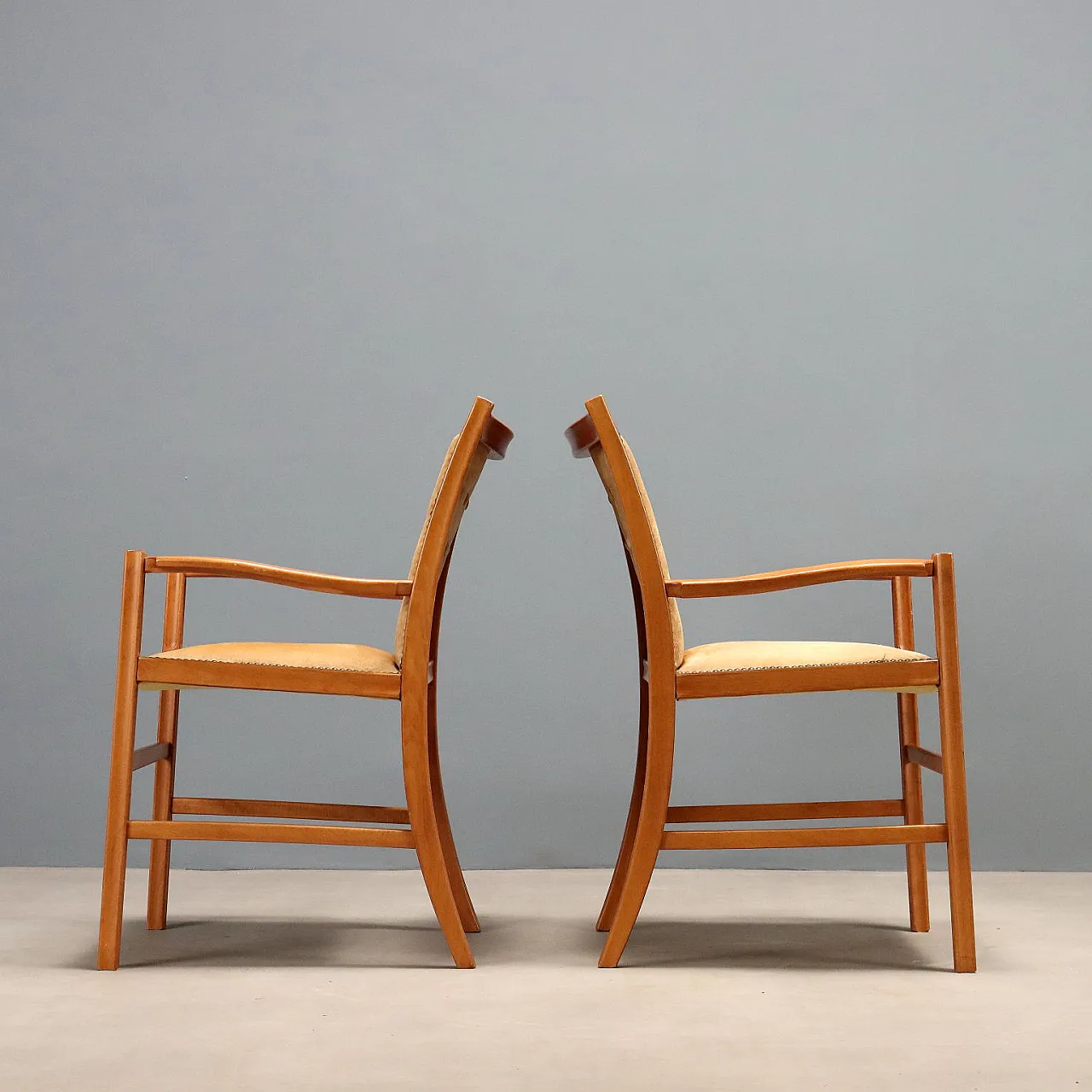 Pair of Reginella chairs by Luciano Frigerio, 1970s 4