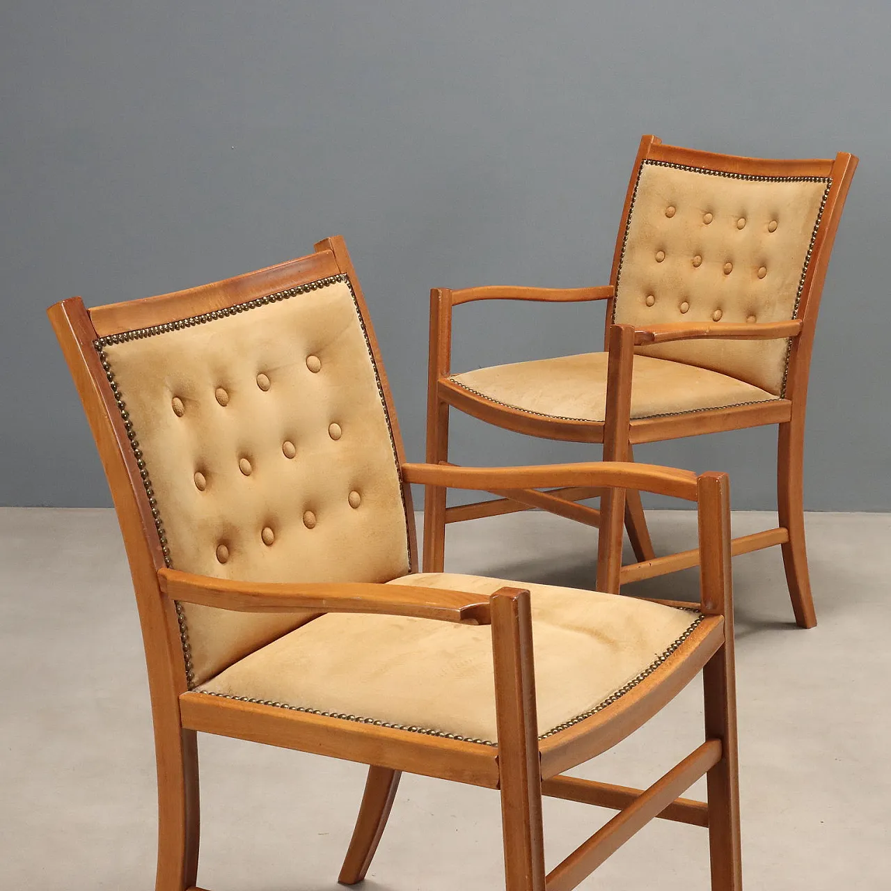 Pair of Reginella chairs by Luciano Frigerio, 1970s 5