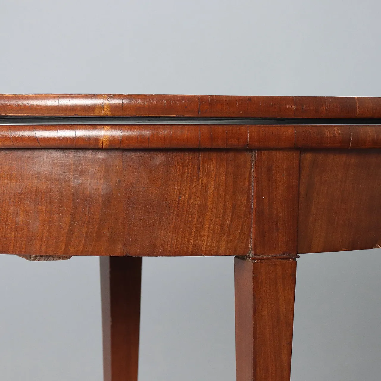 Demi Lune console in mahogany, 19th century 5