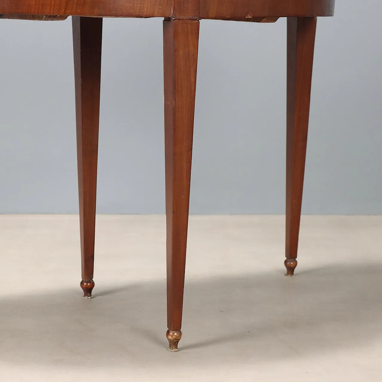 Demi Lune console in mahogany, 19th century 6