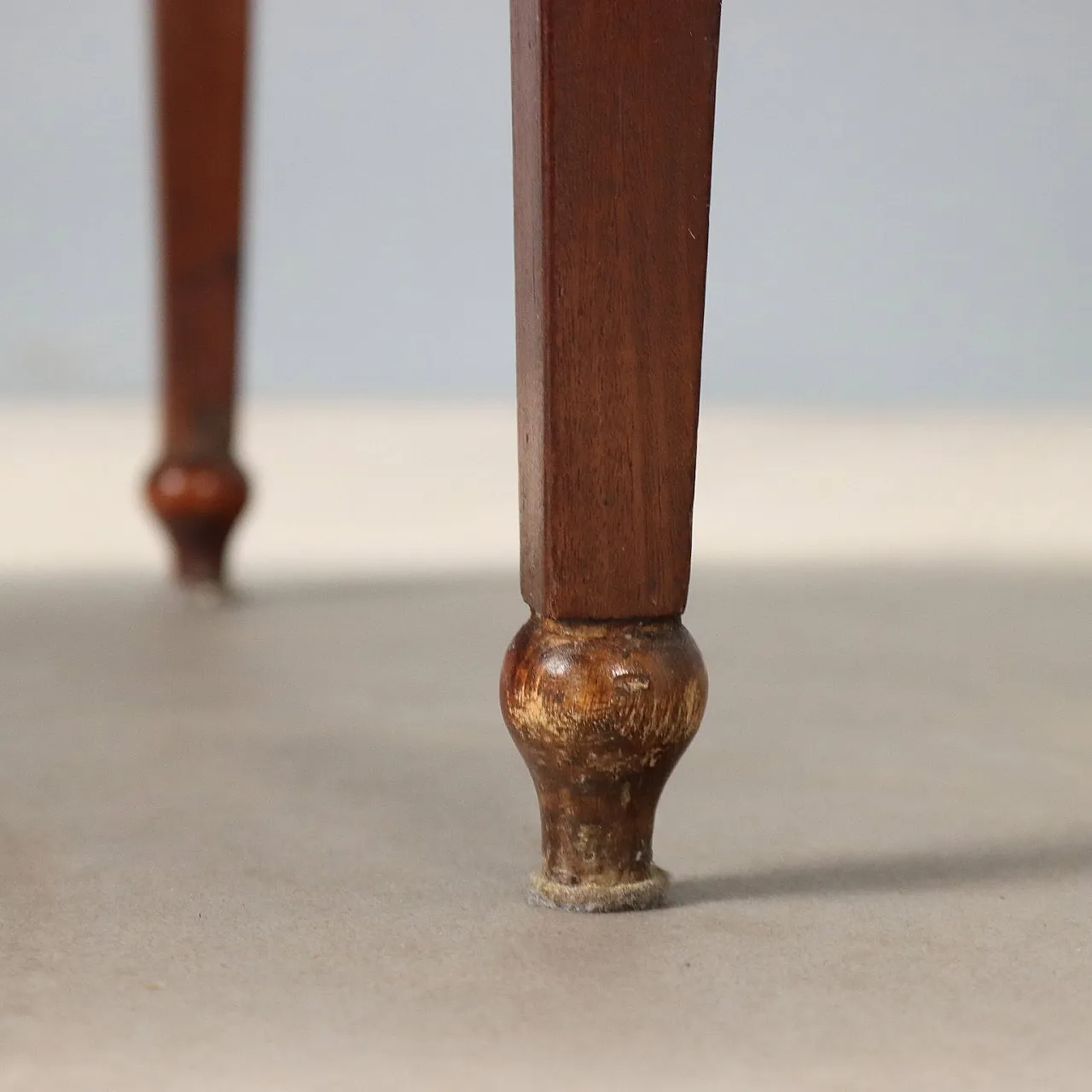 Demi Lune console in mahogany, 19th century 7