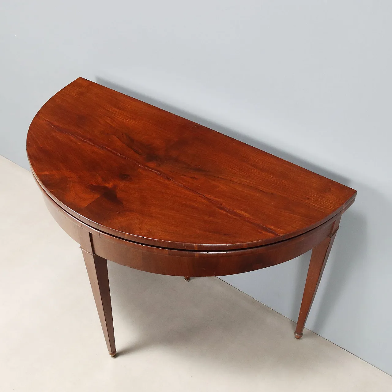 Demi Lune console in mahogany, 19th century 10