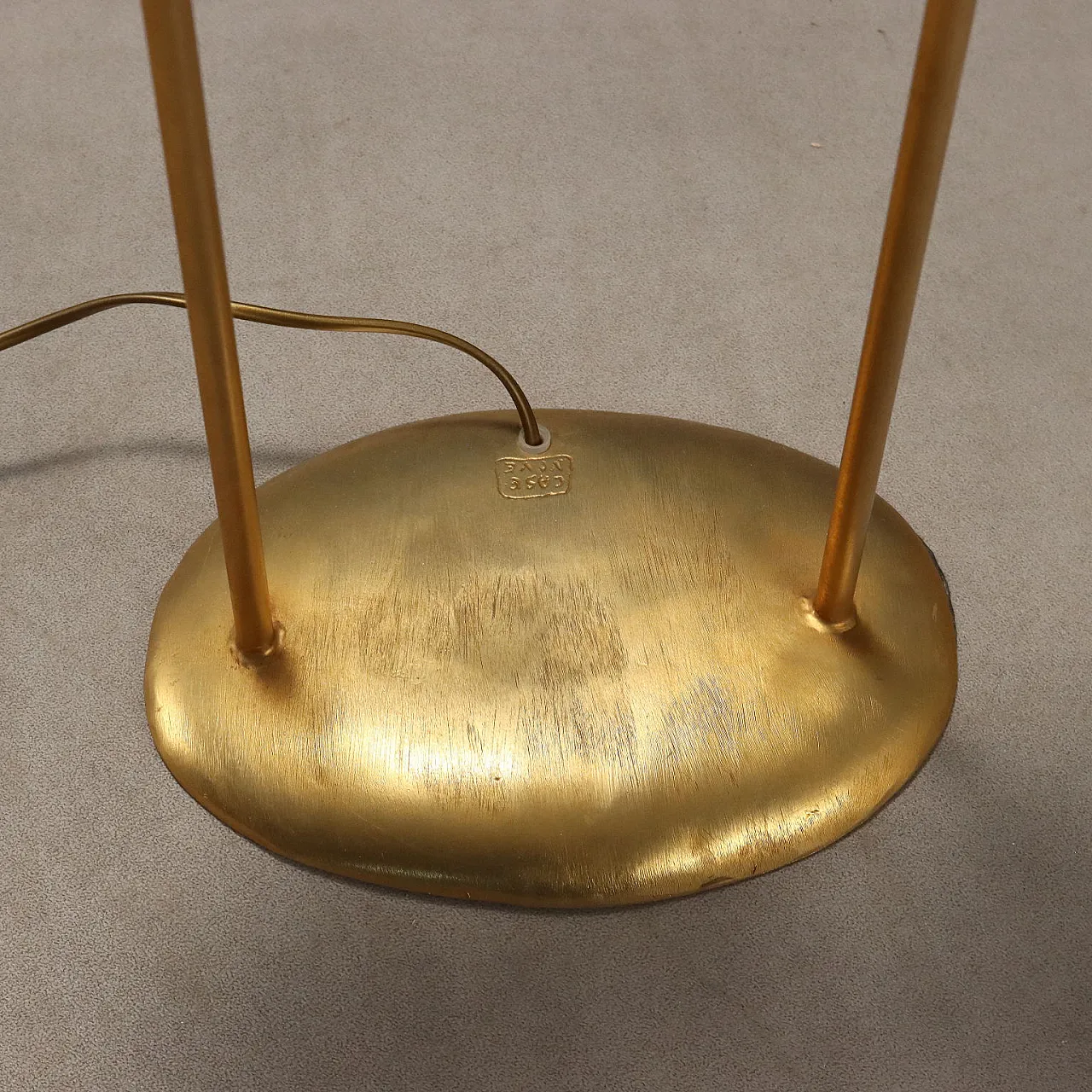 Sculpture lamp in gilded bronze, 20th century 8