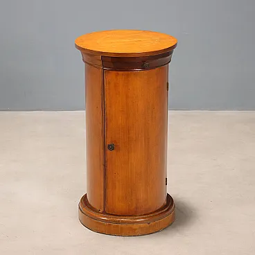 Mahogany pedestal bedside table, early 20th century