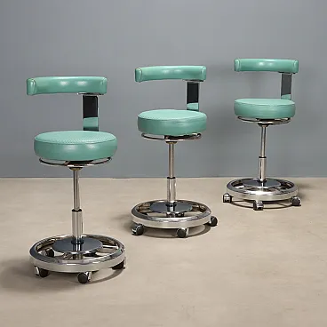 Pair of professional stools, 1980s