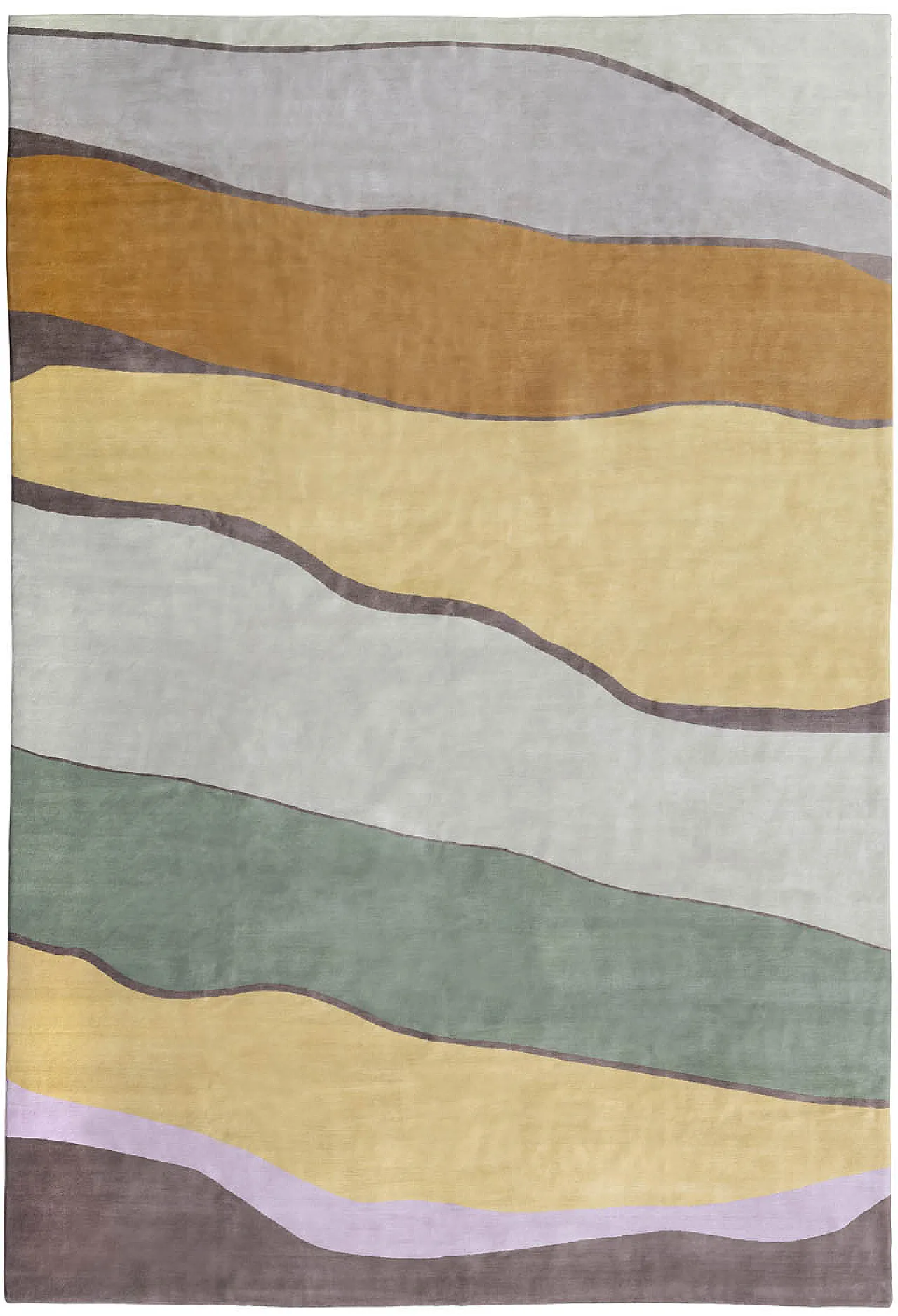 Large hand-knotted Tibetan rug in pure wool, 2000s 15