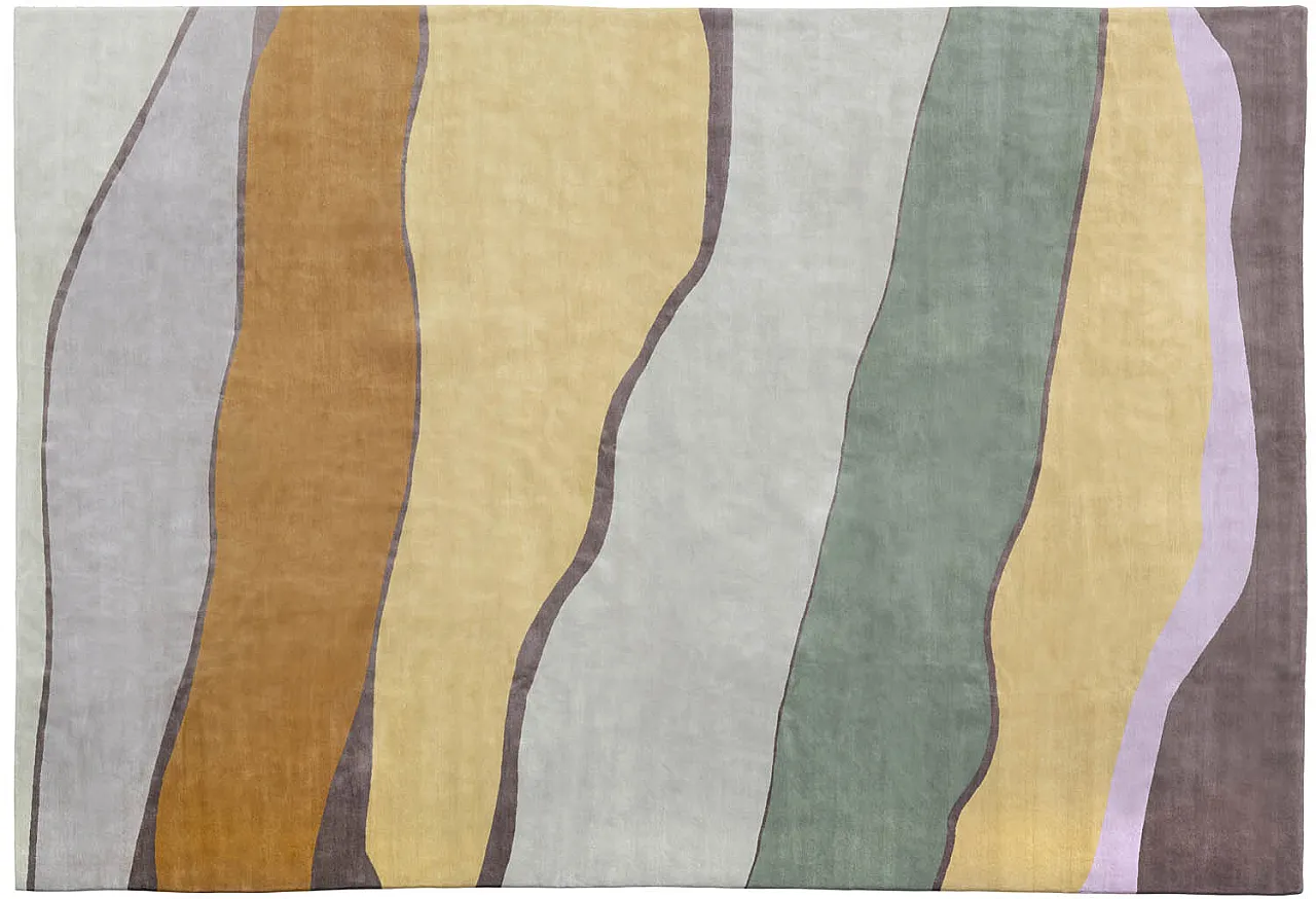 Large hand-knotted Tibetan rug in pure wool, 2000s 16