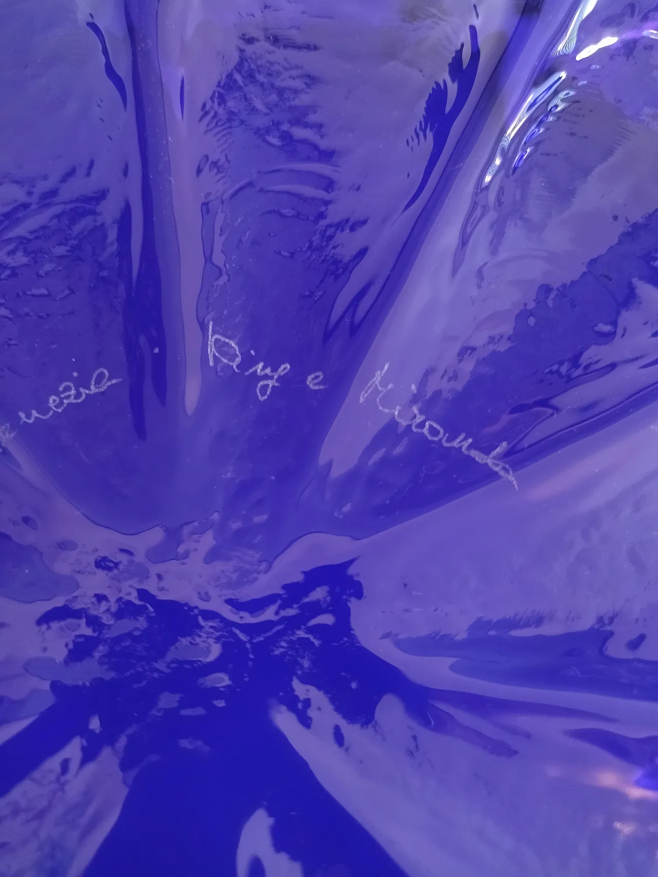 Murano glass centerpiece by Veart 10