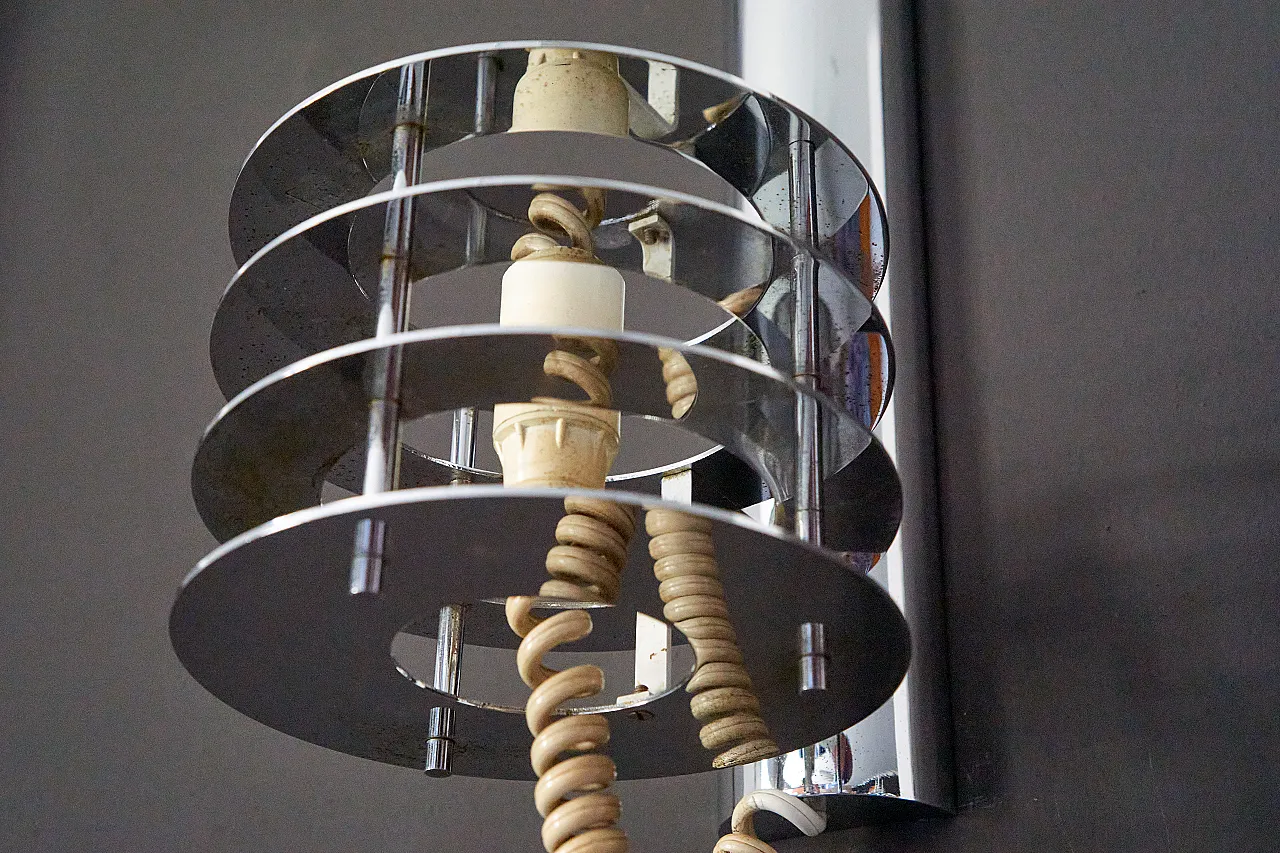 Metal and Murano glass wall lamp, 70s 5