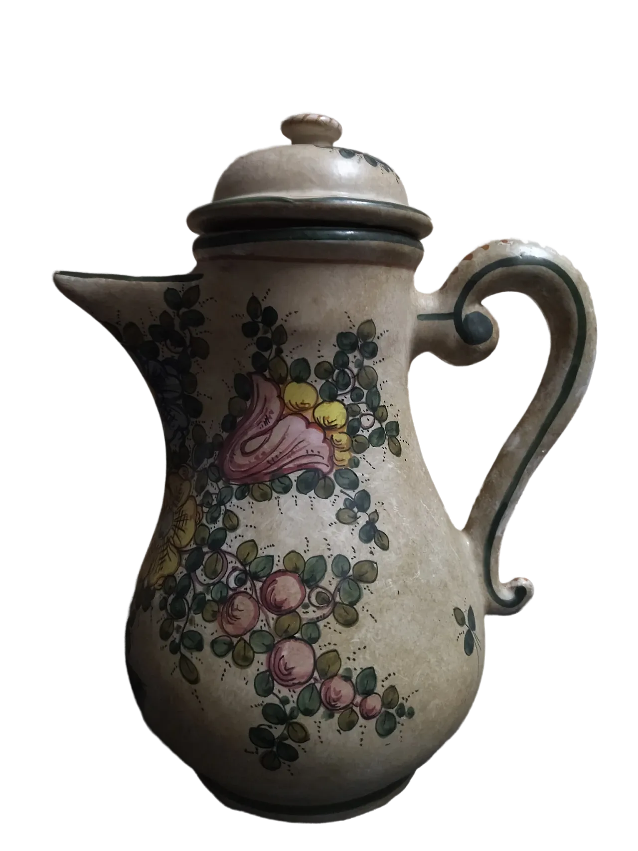 Deruta jug hand painted 2