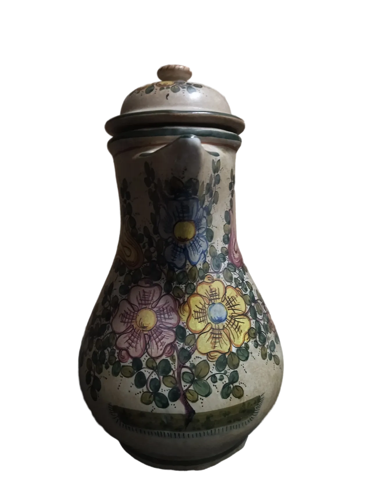 Deruta jug hand painted 3