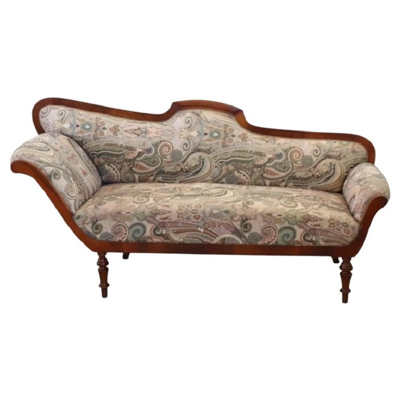 Chaise Longue antica in noce, '800 1