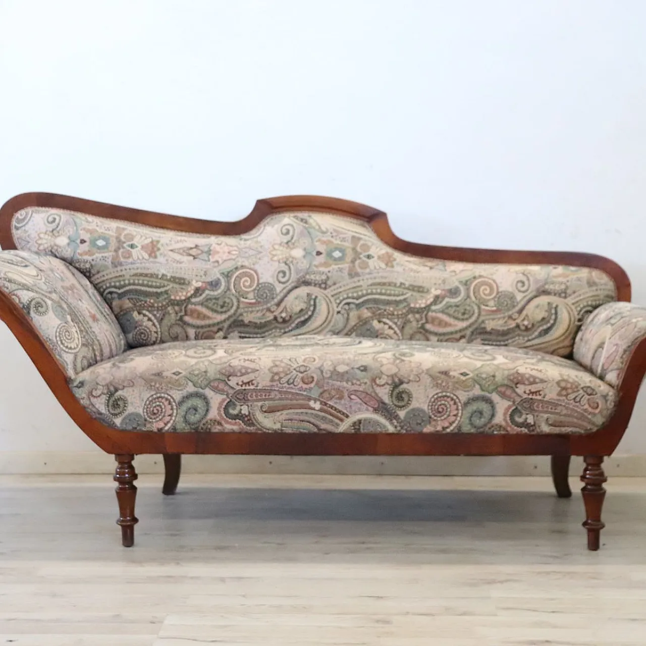 Chaise Longue antica in noce, '800 2