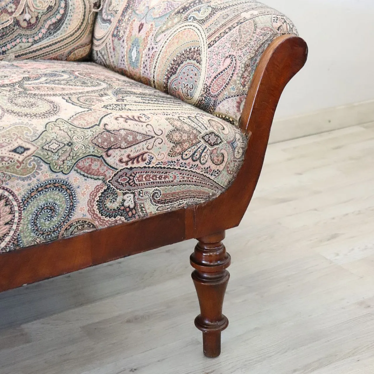 Chaise Longue antica in noce, '800 5
