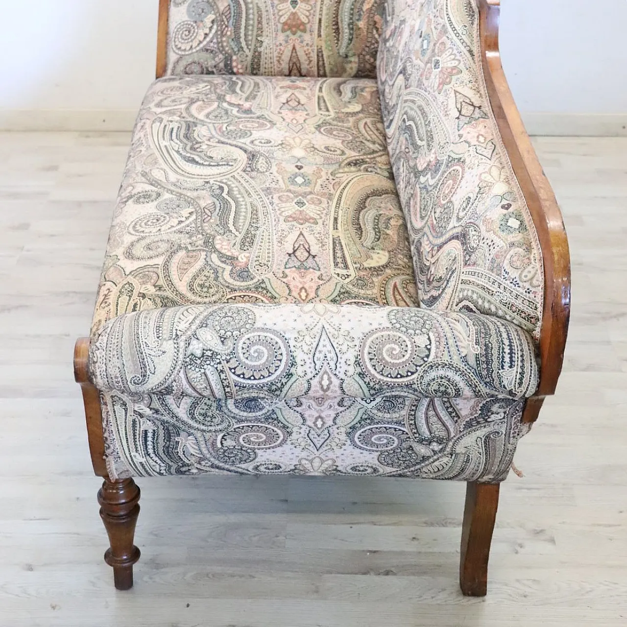 Chaise Longue antica in noce, '800 9